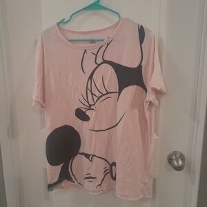 Disney Pink T-Shirt with Logo Size XL